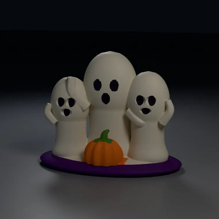 Boo Bunch, trio di fantasmini da stampare