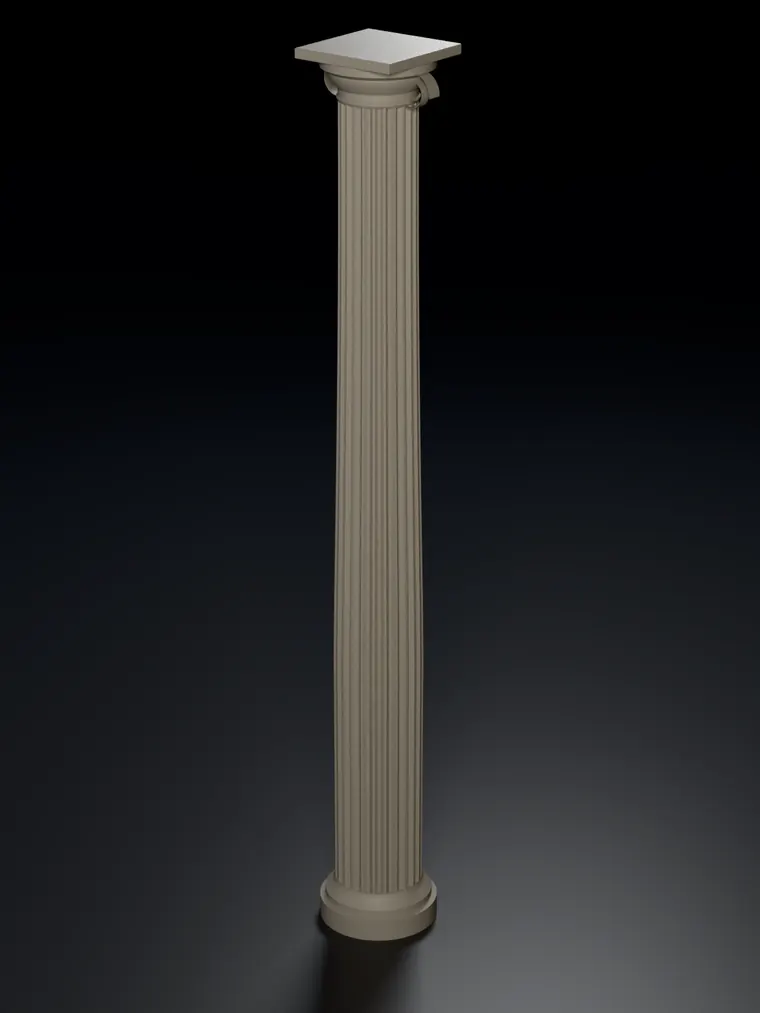 Colonna ionica in pietra