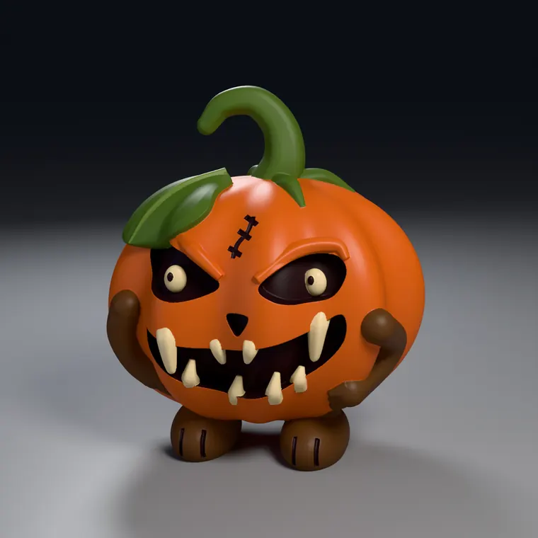 Grimkin, folletto-zucca da stampare